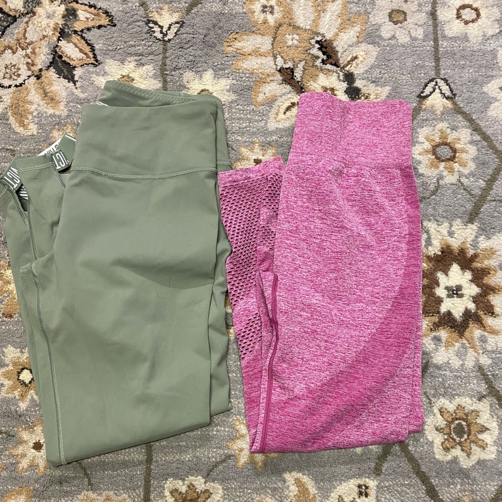 VICTORIA SECRET Pink work out leggings size large